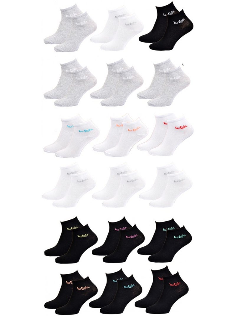 Calzini Corti Donna LEE COOPER Qualità e Comfort - Confezione Multicolore - Kiabi