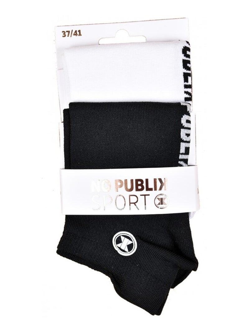 Calzini Corti donna NO PUBLIK - Confezione da 4 Bianco Grigio - Kiabi