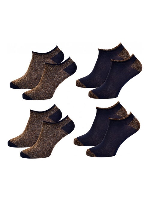 Calzini Corti donna TWINDAY - Confezione da 4 - Kiabi