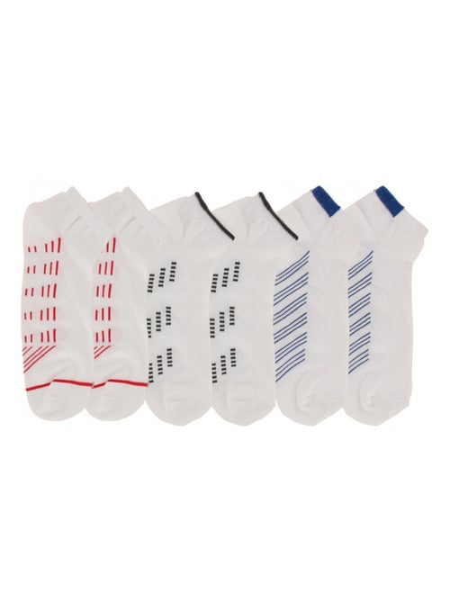 Calzini Corti Uomo Motivi Confezione da 6 - Kiabi