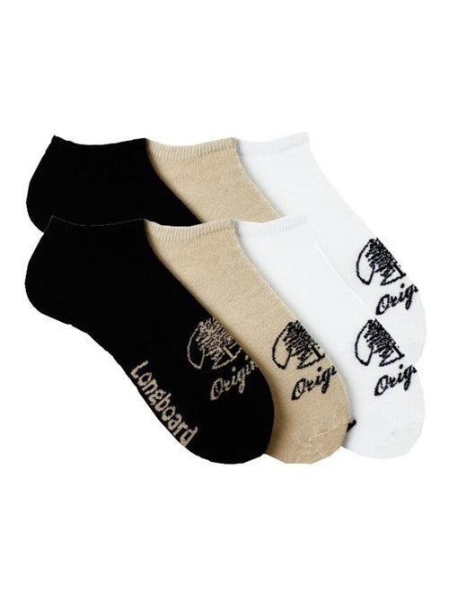 Calzini Corti Uomo Motivi Confezione da 6 Longboard - Kiabi