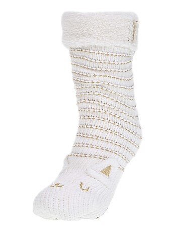 Calzini da camera foderato, antiscivolo donna Isotoner