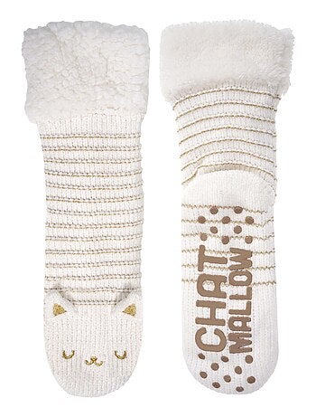 Calzini da camera foderato, antiscivolo donna Isotoner