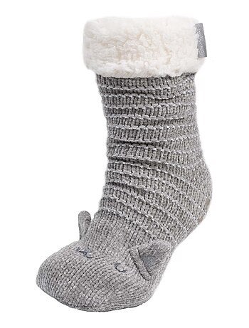 Calzini da camera foderato, antiscivolo donna Isotoner