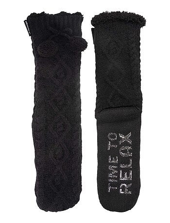 Calzini da camera foderato, antiscivolo donna Isotoner