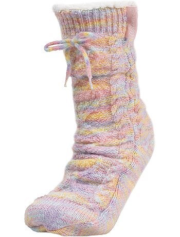 Calzini da camera foderato, antiscivolo donna Isotoner