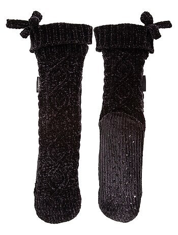 Calzini da camera in maglia di ciniglia ritorta - con pelo donna Isotoner