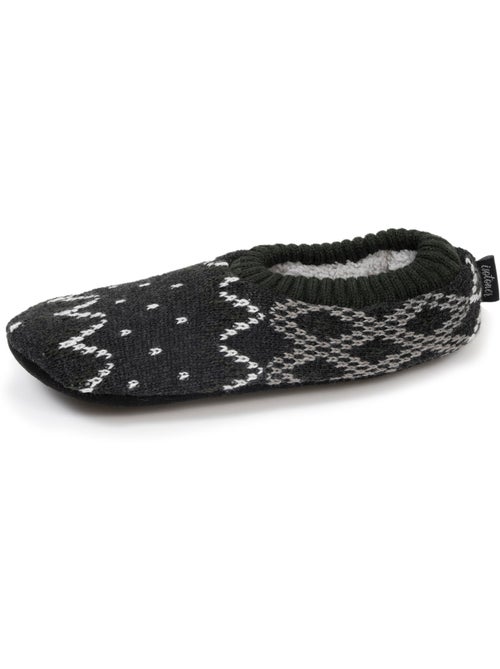 Calzini da camera Rete imbottita - Suola in camoscio con tacchetti antiscivolo uomo Isotoner - Kiabi