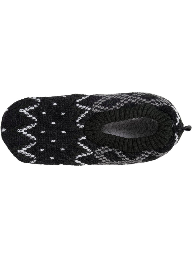 Calzini da camera Rete imbottita - Suola in camoscio con tacchetti antiscivolo uomo Isotoner Grigio bianco - Kiabi
