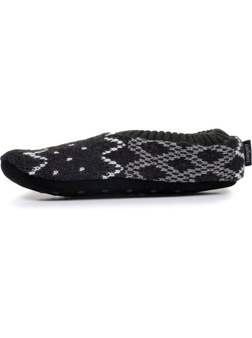 Calzini da camera Rete imbottita - Suola in camoscio con tacchetti antiscivolo uomo Isotoner - Kiabi