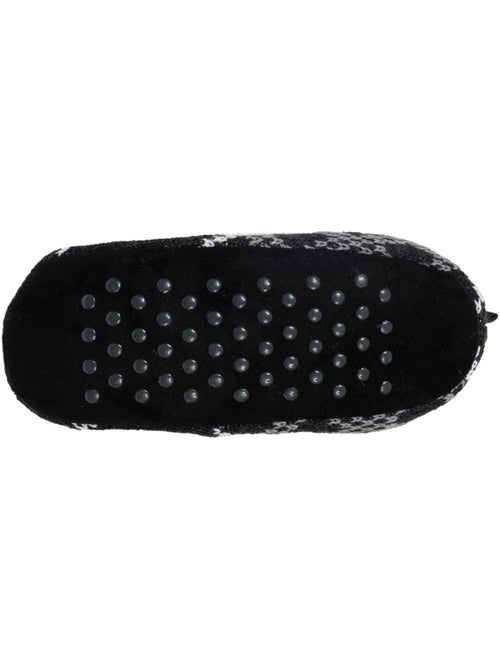 Calzini da camera Rete imbottita - Suola in camoscio con tacchetti antiscivolo uomo Isotoner - Kiabi