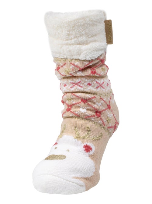 Calzini da camera suole ultraconfortevoli e leggere con borchie antiscivolo donna Isotoner - Kiabi