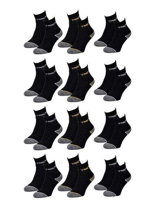 Calzini da Lavoro TRACTO per Uomo Resistenza e Qualità Pro - Confezione da 12 - Kiabi