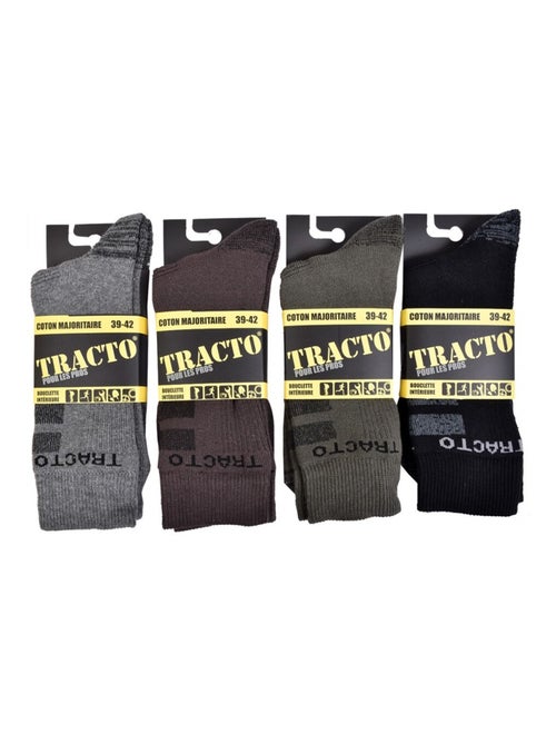 Calzini da Lavoro TRACTO Qualità Pro - Confezione da 4 - Kiabi
