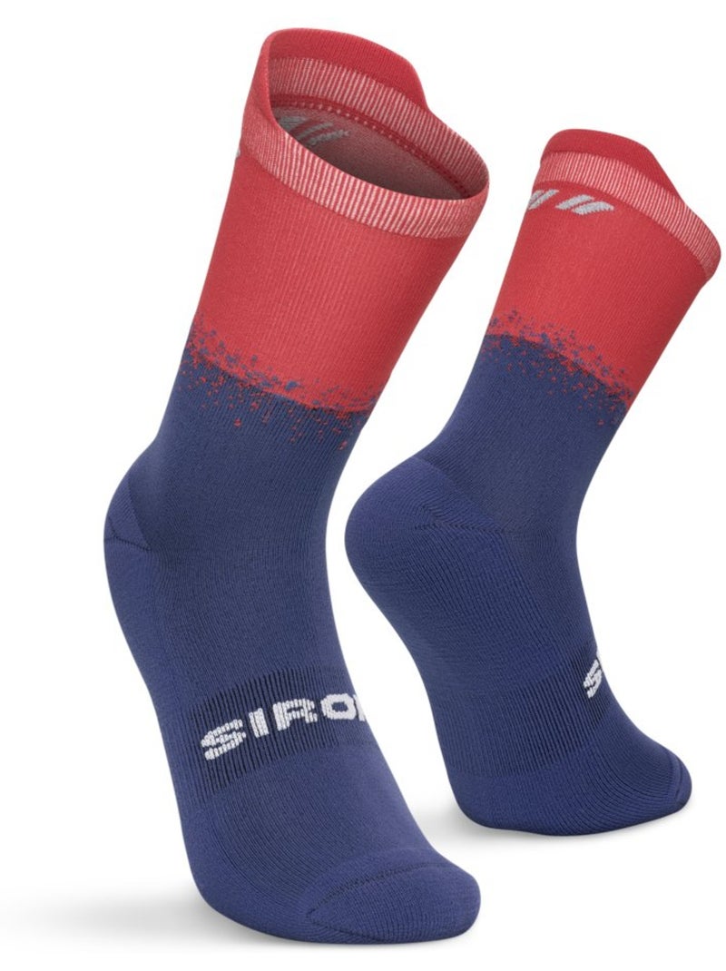 Calzini da trail running à metà polpaccio uomo e donna hardrock Blu - Kiabi