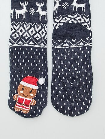 Calzini di Natale pantofole foderate di natale