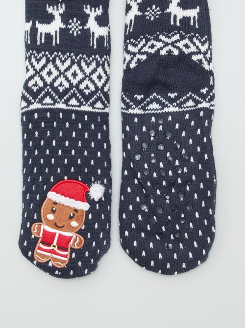 Calzini di Natale pantofole foderate di natale - Kiabi