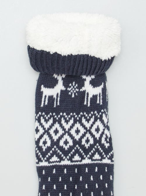 Calzini di Natale pantofole foderate di natale - Kiabi