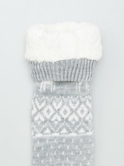 Calzini di Natale pantofole foderate di natale - Kiabi