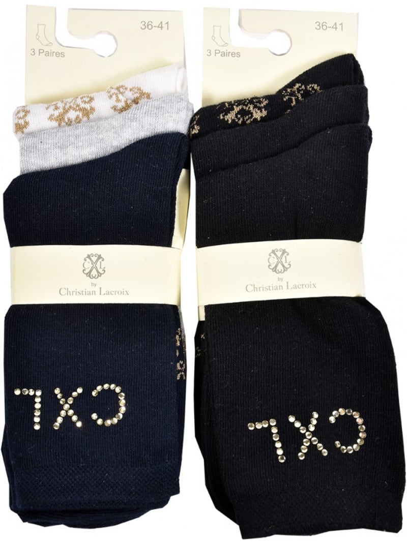 Calzini donna CXL BY LACROIX Qualità e Comfort - Confezione da 6 Multicolore - Kiabi
