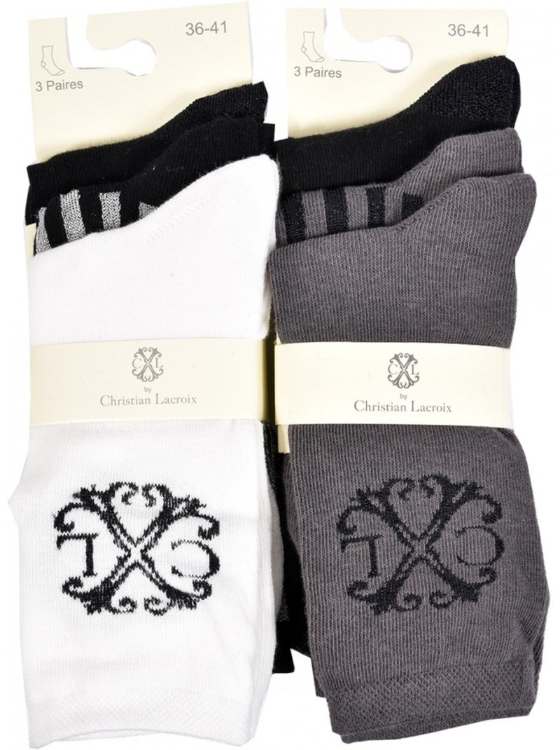 Calzini donna CXL BY LACROIX Qualità e Comfort - Confezione da 6 Multicolore - Kiabi