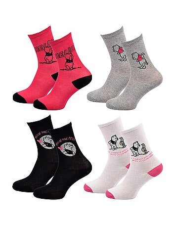 Calzini donna Disney Winnie confezione 4 paia