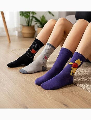 Calzini donna Disney Winnie confezione 4 paia