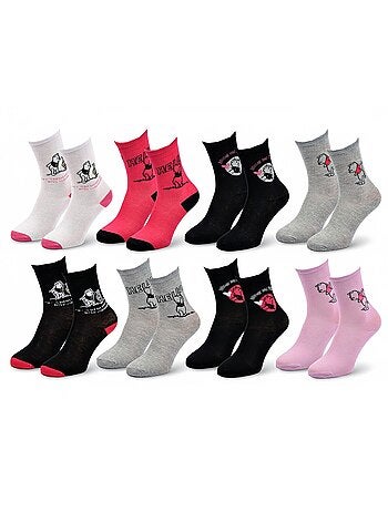 Calzini Donna Disney Winnie Confezione da 8 Paia