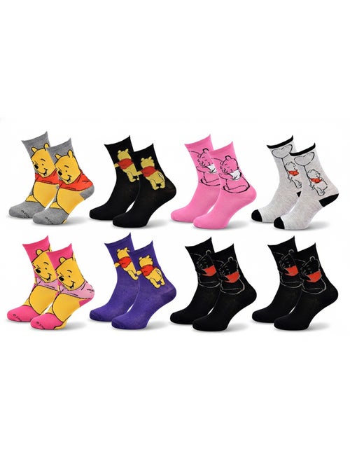 Calzini Donna Disney Winnie Confezione da 8 Paia - Kiabi Calzini Donna Disney Winnie Confezione da 8 Paia - Kiabi