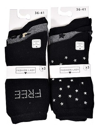 Calzini donna FASHION LADY - Confezione da 6
