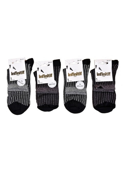 Calzini donna INFINITIF - Confezione da 4 - Kiabi
