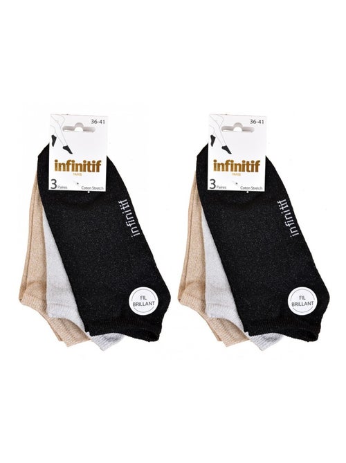 Calzini donna INFINITIF - Confezione da 6 - Kiabi
