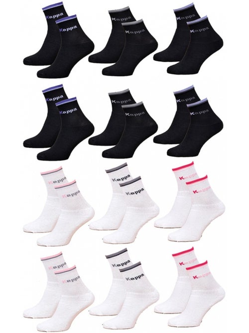 Calzini Donna KAPPA Modello Tennis - Assortimento modelli foto secondo arrivi - Confezione da 12 - Kiabi
