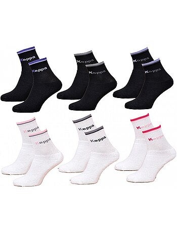 Calzini Donna KAPPA Modello Tennis - Assortimento modelli foto secondo arrivi - Confezione da 6