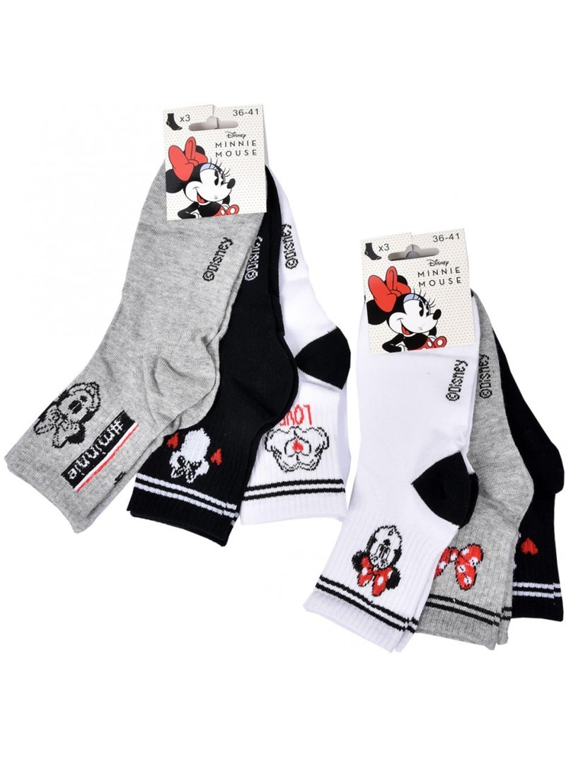 Calzini Donna Licenza Fantasie - Assortimento modelli secondo arrivi - Confezione da 6 Dorato/Oro - Kiabi