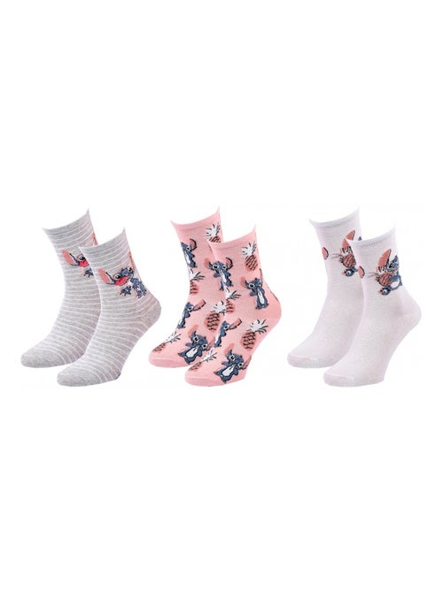 Calzini Donna LILO ET STITCH - Confezione da 3 - Kiabi