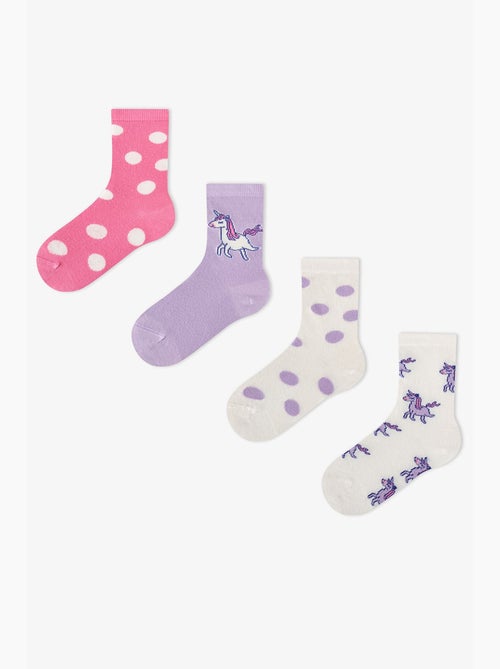Calzini donna loving unicorn, paio penti - Kiabi