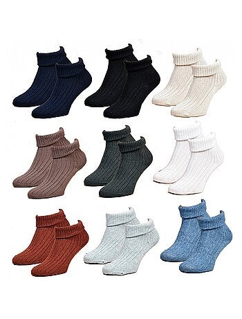 Calzini Donna Mezza Stagione Calore e Comfort - Confezione da 9