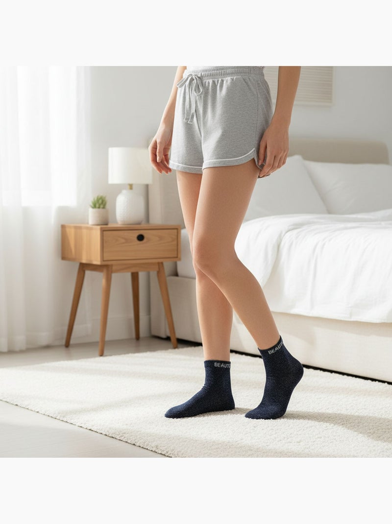 Calzini Donna Paillettes OZABI Soquettes Blu marino - Kiabi
