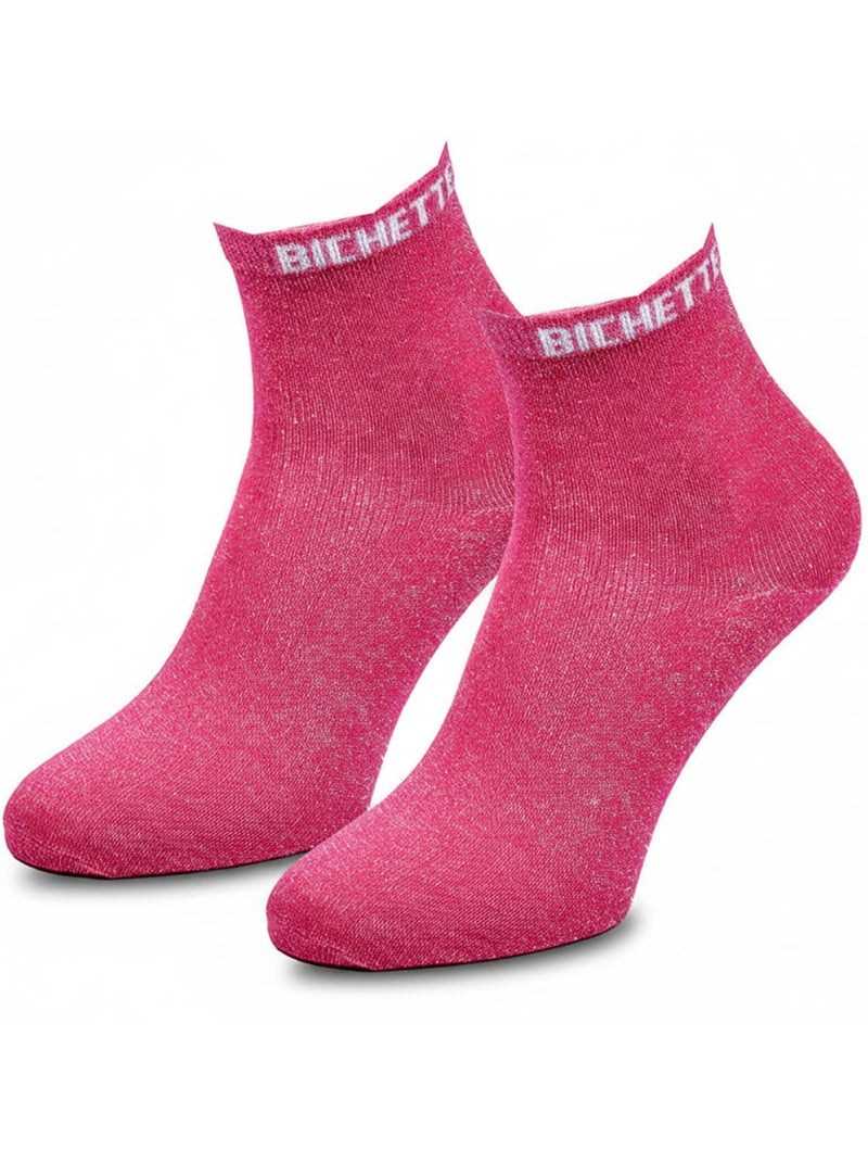 Calzini Donna Paillettes OZABI Soquettes Rosa fucsia - Kiabi
