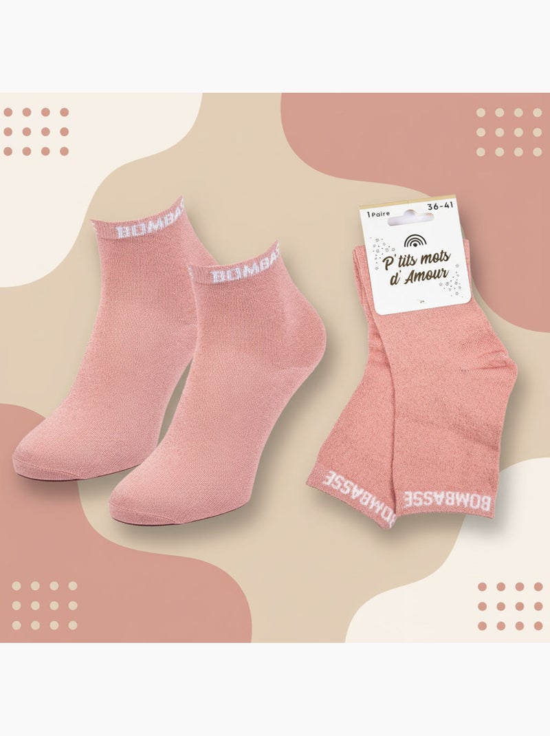 Calzini Donna Paillettes OZABI Soquettes Rosa - Kiabi