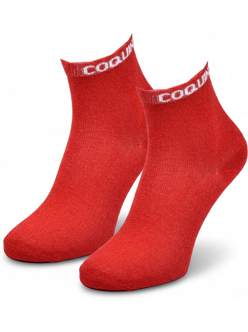 Calzini Donna Paillettes OZABI Soquettes Rosso - Kiabi
