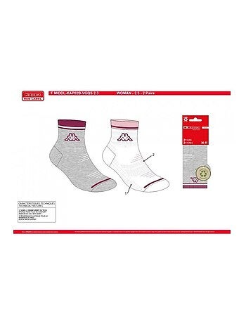 Calzini Donna QUARTER KAPPA - Confezione da 4