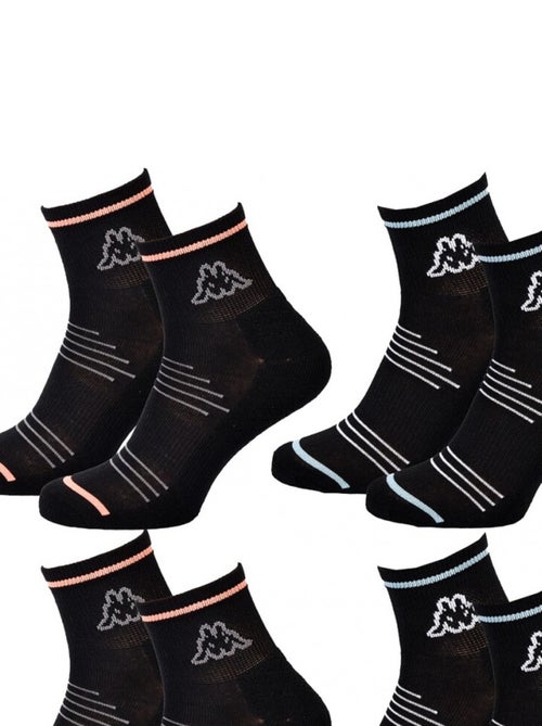 Calzini Donna QUARTER KAPPA - Confezione da 4 - Kiabi