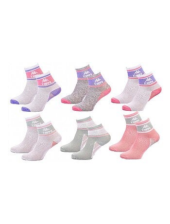 Calzini Donna QUARTER KAPPA - Confezione da 6