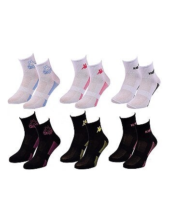 Calzini Donna QUARTER KAPPA - Confezione da 6