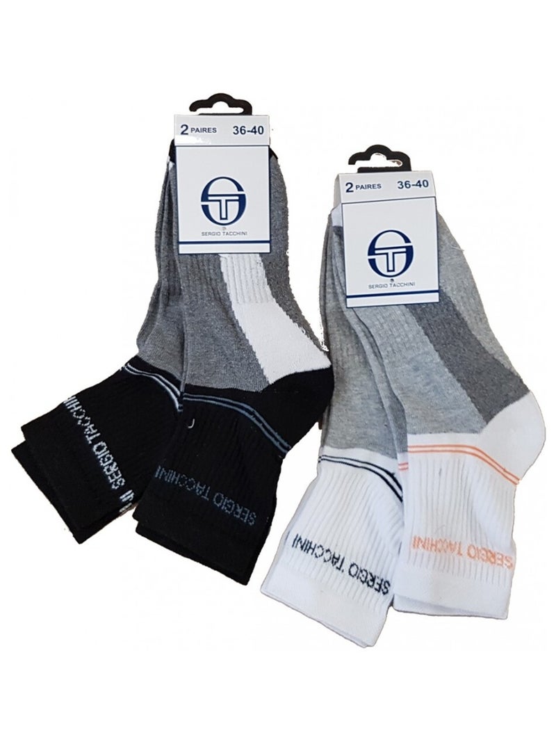 Calzini donna SERGIO TACCHINI Socquette - Confezione da 10 Multicolore - Kiabi