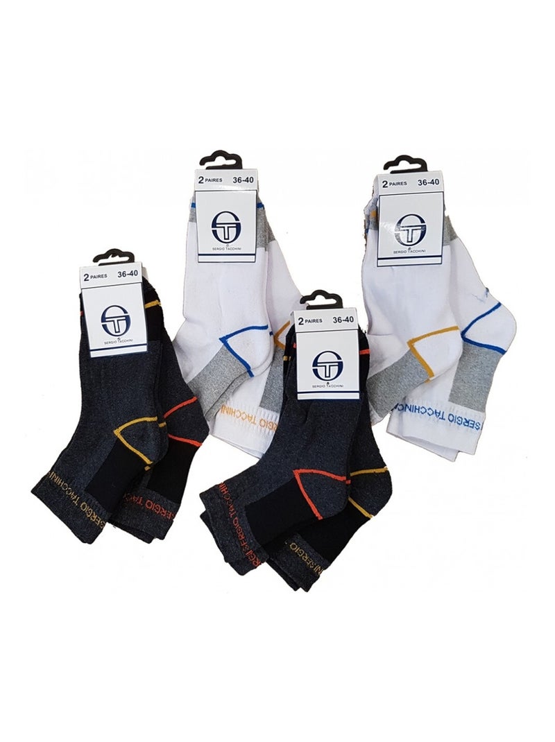 Calzini donna SERGIO TACCHINI Socquette - Confezione da 10 Multicolore - Kiabi