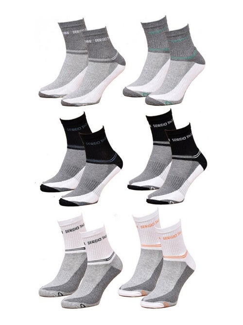 Calzini Donna SERGIO TACCHINI Socquettes - Confezione da 6 - Kiabi Calzini Donna SERGIO TACCHINI Socquettes - Confezione da 6 - Kiabi