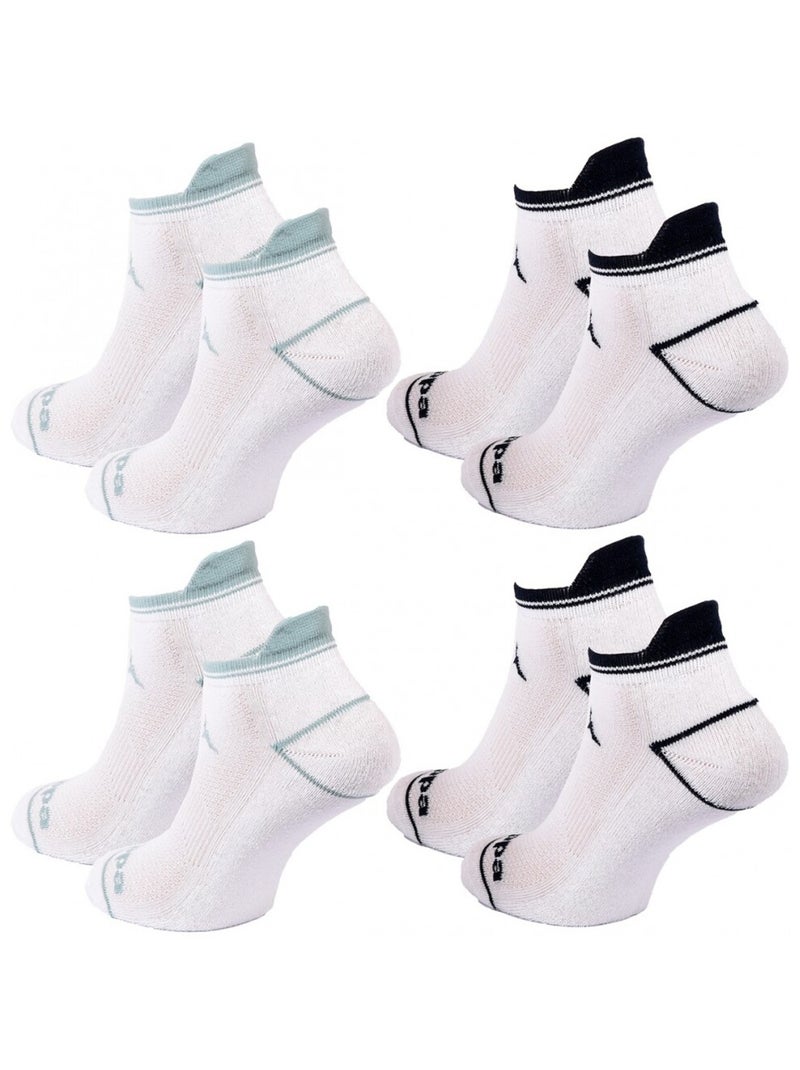 Calzini Donna SNEAKER KAPPA - Confezione da 4 Bianco - Kiabi